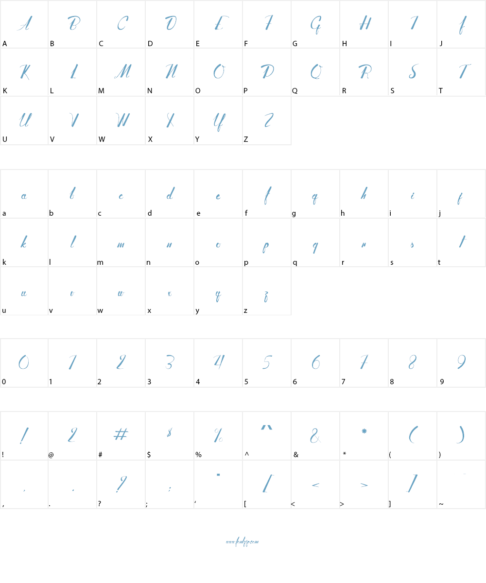Adventure of the old Giant Font Character